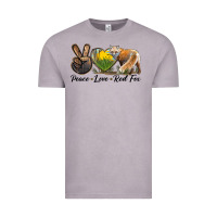 Vintage Zinc Peace Love Red Fox Vintage Tee - LillyAllenDesigns