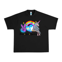 Black peace love unicorn Urban Heavy Tee - LillyAllenDesigns