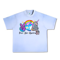 Grape Ice peace love unicorn Urban Heavy Tee - LillyAllenDesigns
