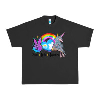 Pigment Black peace love unicorn Urban Heavy Tee - LillyAllenDesigns