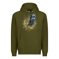 Army Green watch the time Premium Hoodie - artisFamous