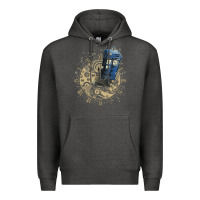 Charcoal Heather watch the time Premium Hoodie - artisFamous