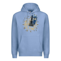 Colony Blue watch the time Premium Hoodie - artisFamous