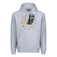 Heather Grey watch the time Premium Hoodie - artisFamous