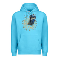 Ocean Blue watch the time Premium Hoodie - artisFamous