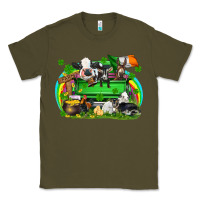 Army Green St. Patrick's Day farm animal truck Classic Tee - FaDigitalArtStudio