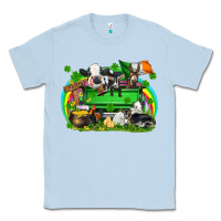 Dusty Blue St. Patrick's Day farm animal truck Classic Tee - FaDigitalArtStudio