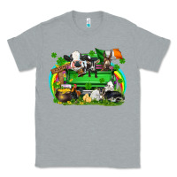 Heather Grey St. Patrick's Day farm animal truck Classic Tee - FaDigitalArtStudio