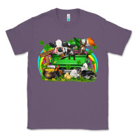 Lavender St. Patrick's Day farm animal truck Classic Tee - FaDigitalArtStudio
