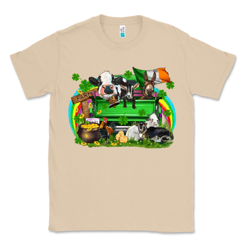St. Patrick's Day Farm Animal Truck Classic Tee by FaDigitalArtStudio | Teevron
