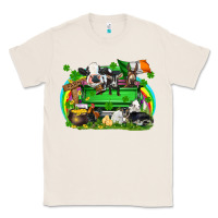 Natural St. Patrick's Day farm animal truck Classic Tee - FaDigitalArtStudio