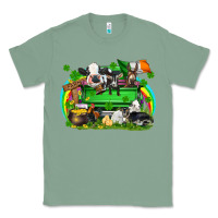 Sage St. Patrick's Day farm animal truck Classic Tee - FaDigitalArtStudio