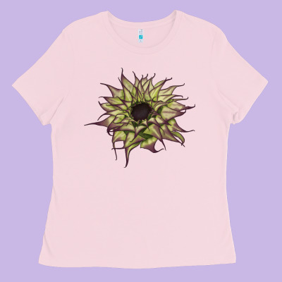 Sun   Fill Purple Sunflower Ladies Tee Designed By Lillyallendesigns
