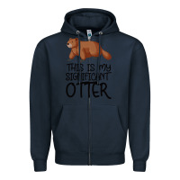 Navy this is my significant otter Zipper Hoodie - Bettercallsaul