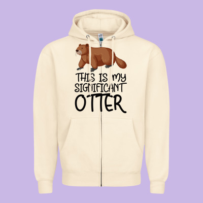 This Is My Significant Otter Zipper Hoodie Designed By Bettercallsaul