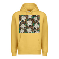 Antique Gold white Scottish calf Premium Hoodie - BarkalooDesign