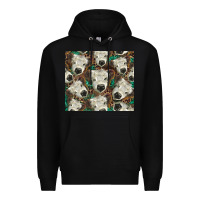Black white Scottish calf Premium Hoodie - BarkalooDesign