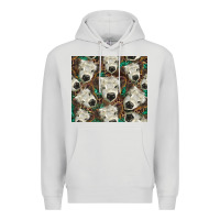 Dove Grey white Scottish calf Premium Hoodie - BarkalooDesign