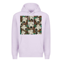 Lilac white Scottish calf Premium Hoodie - BarkalooDesign