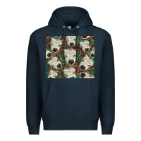Navy white Scottish calf Premium Hoodie - BarkalooDesign
