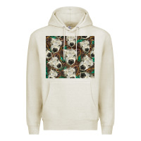 Oatmeal Heather white Scottish calf Premium Hoodie - BarkalooDesign