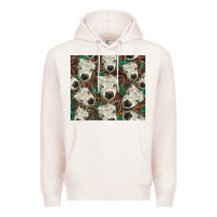 Pale Pink white Scottish calf Premium Hoodie - BarkalooDesign