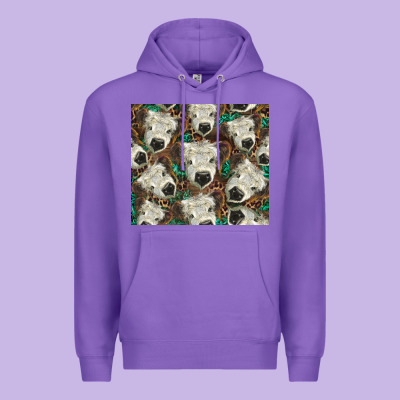 White Scottish Calf Premium Hoodie Designed By Barkaloodesign