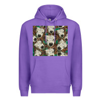 Purple white Scottish calf Premium Hoodie - BarkalooDesign