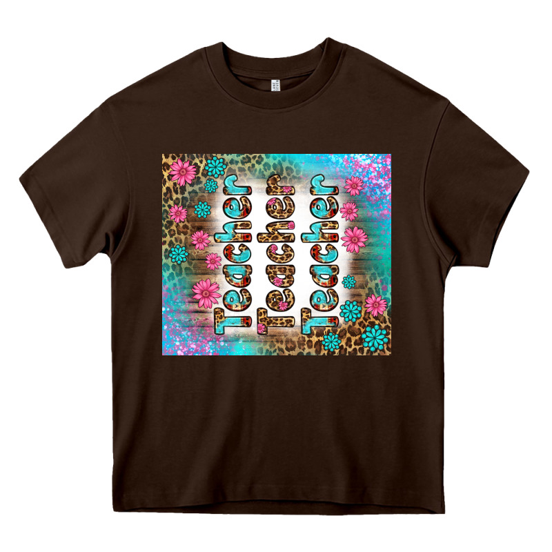 Teacher Gemstone And Pink Flower Tumbler Heavy Core Tee by BundleAndBundleShop | Teevron