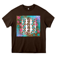 Chocolate Brown teacher gemstone and pink flower tumbler Heavy Core Tee - BundleAndBundleShop