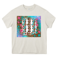 Cream teacher gemstone and pink flower tumbler Heavy Core Tee - BundleAndBundleShop