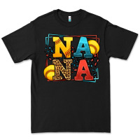 Black Softball nana leopard frame Premium Tee - LillyAllenDesigns