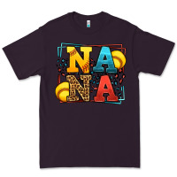 Plum Softball nana leopard frame Premium Tee - LillyAllenDesigns