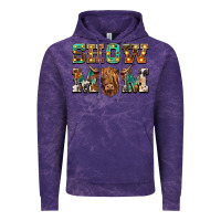 Cloud Purple show mom scottish cattle Vintage Hoodie - BarkalooDesign