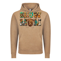 Vintage Coffee show mom scottish cattle Vintage Hoodie - BarkalooDesign