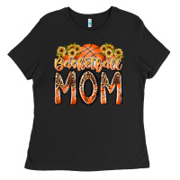 Black basketball mom Ladies Tee - RacoonDesign
