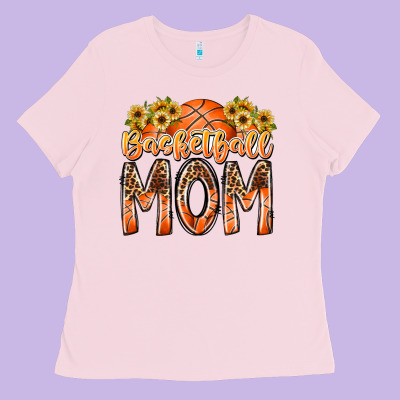 Basketball Mom Ladies Tee Designed By Racoondesign