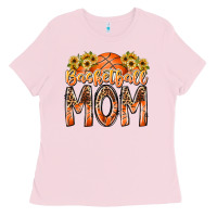 Bubblegum Pink basketball mom Ladies Tee - RacoonDesign