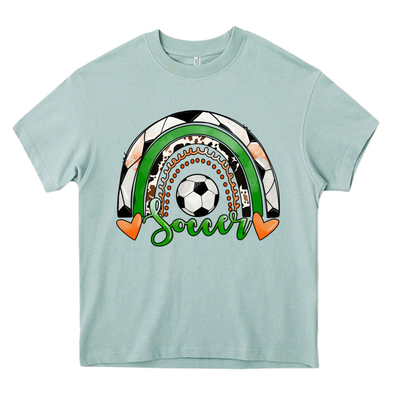 Soccer Rainbow Heavy Core Tee by RanaPortraitStore | Teevron