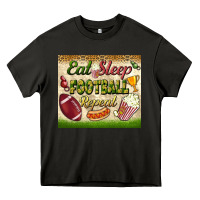 Asphalt eat sleep football repeat tumbler Heavy Core Tee - BundleAndBundleShop