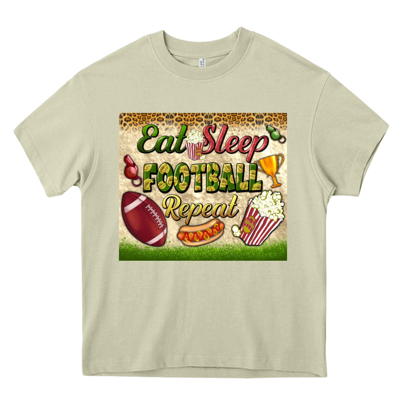 Eat Sleep Football Repeat Tumbler Heavy Core Tee by BundleAndBundleShop | Teevron