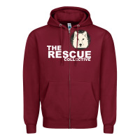 Burgundy the rescue collective Zipper Hoodie - Bettercallsaul