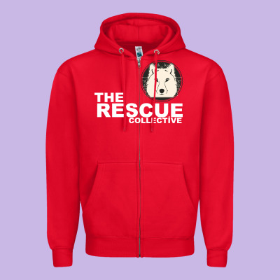 The Rescue Collective Zipper Hoodie Designed By Bettercallsaul