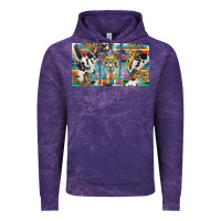 Cloud Purple happy birthday alpaca blue cup Vintage Hoodie - BarkalooDesign