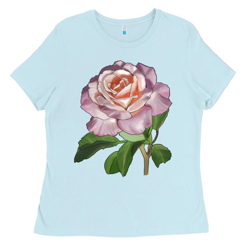 Belinda's Blush Rose Ladies Tee by LillyAllenDesigns | Teevron