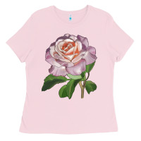 Bubblegum Pink belinda's blush rose Ladies Tee - LillyAllenDesigns