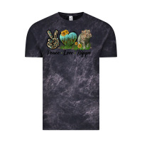 Cloud Black Peace Love Hippo Vintage Tee - LillyAllenDesigns