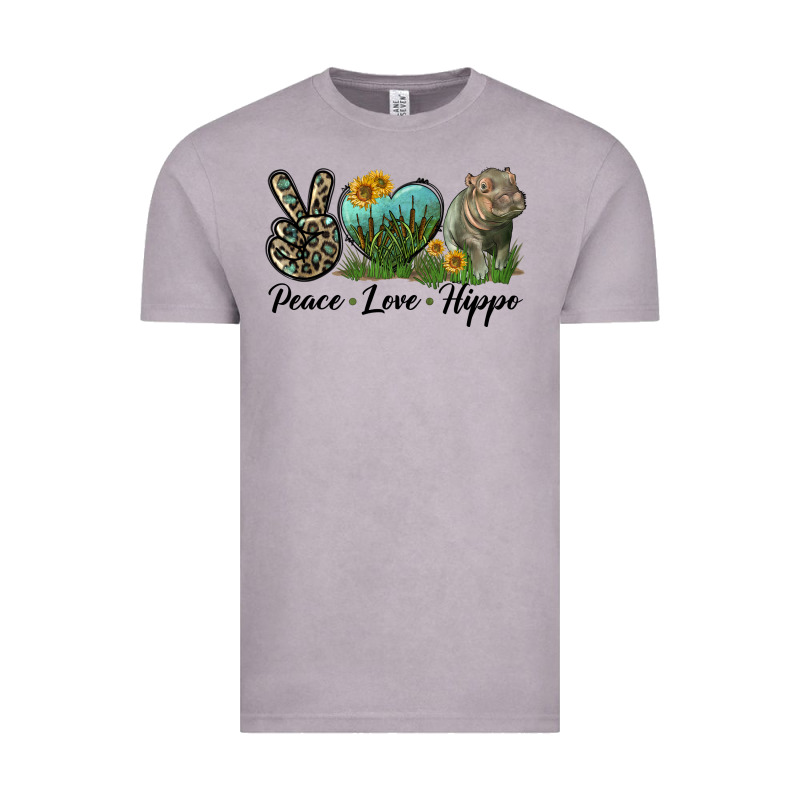 Peace Love Hippo Vintage Tee by LillyAllenDesigns | Teevron