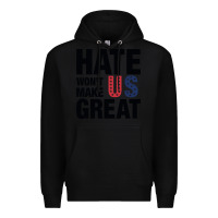 Black hate won't make us great black Premium Hoodie - artisFamous