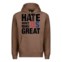 Chestnut hate won't make us great black Premium Hoodie - artisFamous